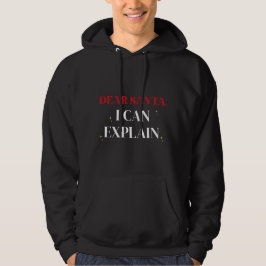 Kära Tomte Jag Kan Förklara Rolig Jul Hoodie