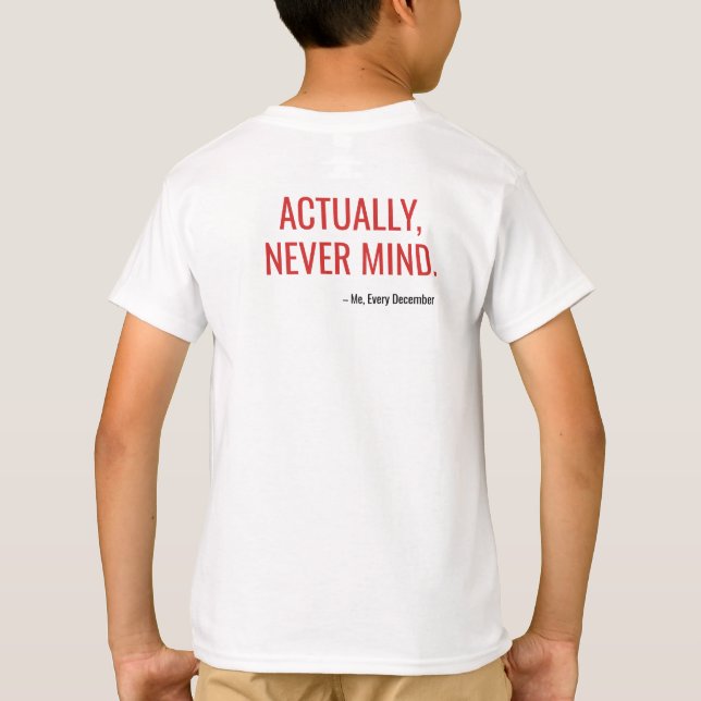 Kära Tomte Jag Kan Förklara - Rolig Jul T-Shirt (Baksida)