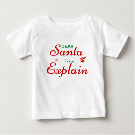 'Kära Tomte, Jag Kan Förklara' Rolig Och Söt Högti T Shirt