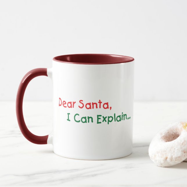 Kära Tomte, Jag Kan Förklara - Roligt Brev till To Mugg (Med munk)