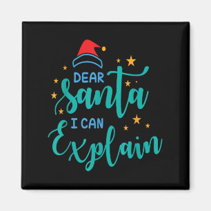 Kära tomte jag kan och förklara citat magnet