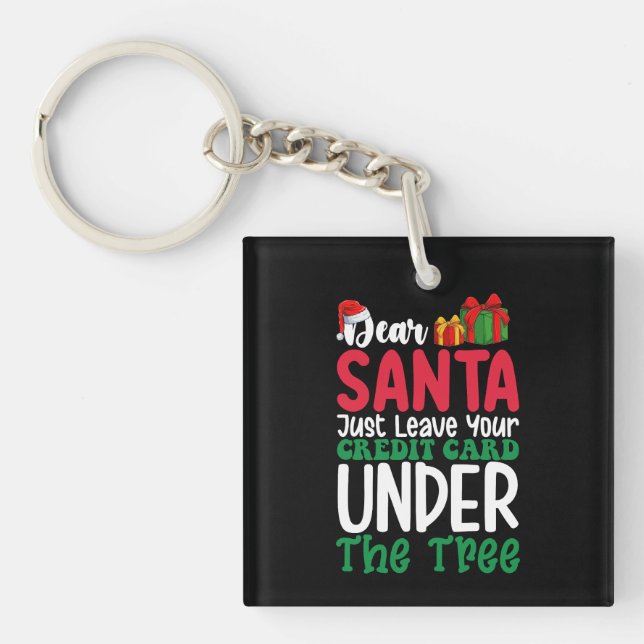 Kära Tomte Lämna Bara Ditt Kreditkort Jul (Framsidan)