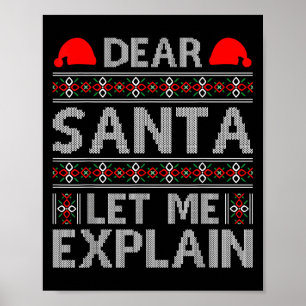 Kära Tomte Låt Mig Förklara Roliga Julcitat Poster