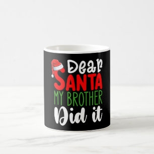 Kära Tomte Min Bror Gjorde Det Familjejul Kaffemugg
