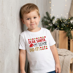 Kära tomte. Min syster gjorde det jul tee