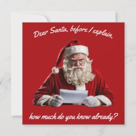 Kära Tomte... Rolig Tomte, Julhelg Julkort