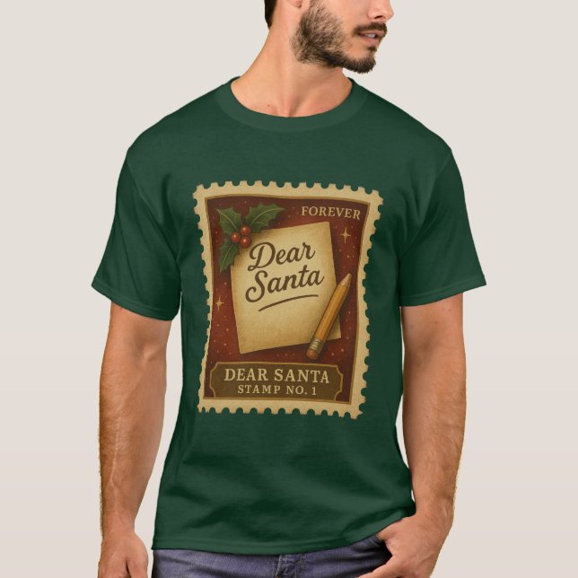 Kära Tomte – Stämpel Nr. 1 T Shirt (Framsida)
