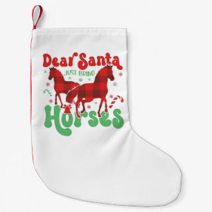 Kära Tomte Ta Med Hästarna Rolig Jul Liten Julstrumpa