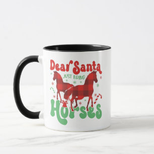 Kära Tomte Ta Med Hästarna Rolig Jul Mugg