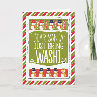 Kära Tomte Ta Med Washi Snöman Kort