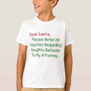 Kära Tomteadvokat - Roligt julbrev T-shirt