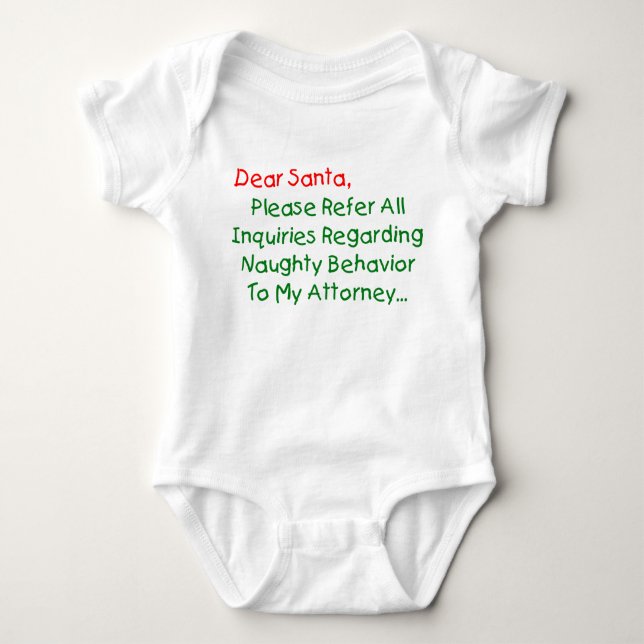 Kära Tomteadvokat - Roligt julbrev Tee Shirt (Framsida)