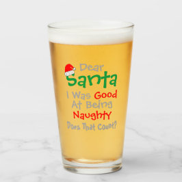 Kära Tomten! Bra på att vara en stygg jul Glaskopp