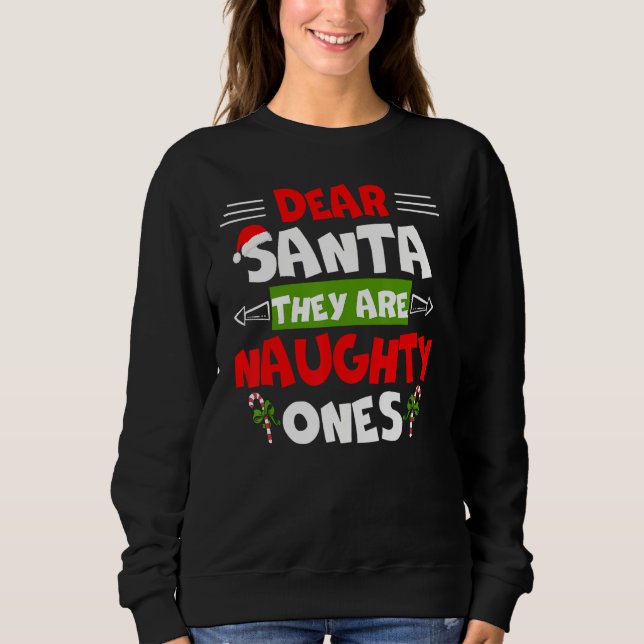 Kära tomten, de är stygga julklapp G T Shirt (Framsida)