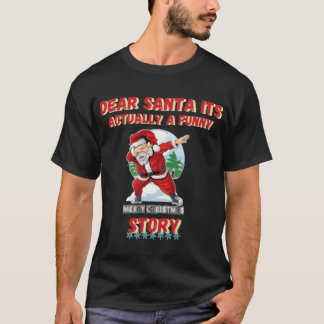Kära Tomten, den roliga storychristmas-hund T Shirt