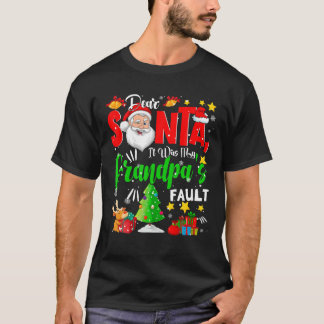 Kära tomten, det var min morfar Fault Santa Naught T Shirt