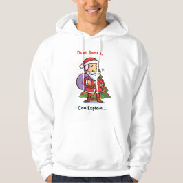 Kära Tomten, jag kan förklara - Lustig jul Hoodie