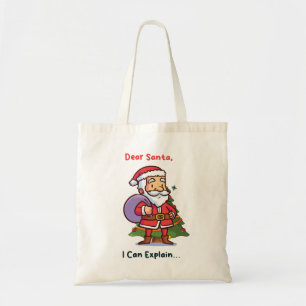 Kära Tomten, jag kan förklara - Lustig jul Tygkasse