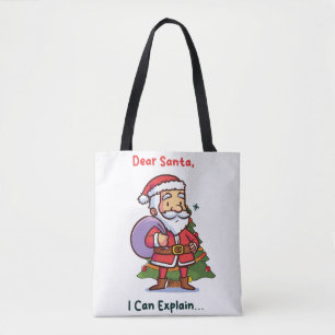 Kära Tomten, jag kan förklara - Lustig jul Tygkasse