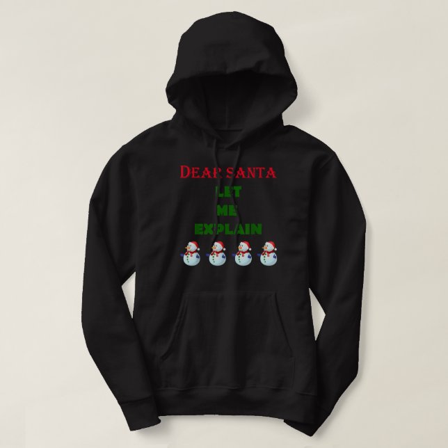 Kära Tomten, låt mig förklara den vackra julen i S Hoodie (Design framsida)