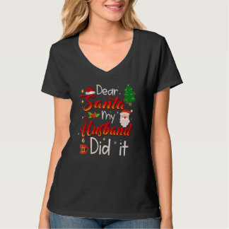 Kära Tomten Min Make Gjorde Det T Shirt