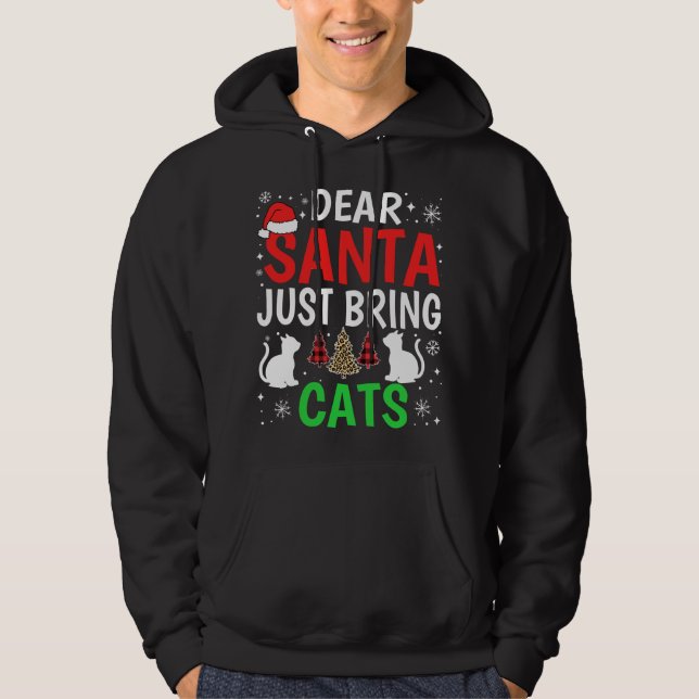 Kära tomten, ta med lite julklapp. hoodie (Framsida)