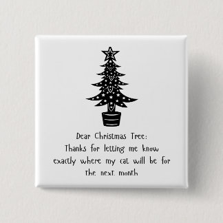 Kära Träd, min katt säger tack! 😺 🎄 Knapp