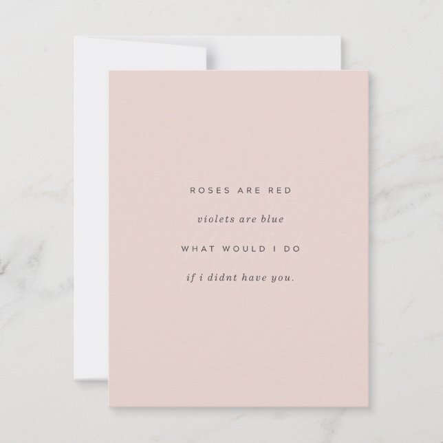 Kära Valentine Anteckningskort (Framsida)