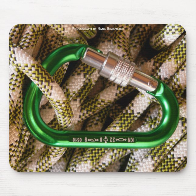 Karabiner och klätting Rope Mousepad Musmatta (Framsidan)