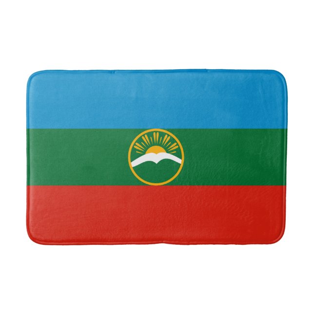 Karachay Cherkessia Flagga Badrumsmatta (Framsidan)