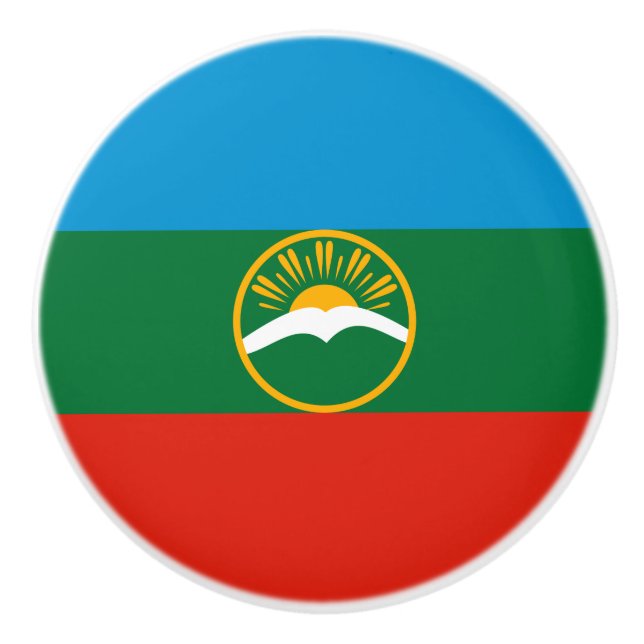 Karachay Cherkessia Flagga Knopp (Framsidan)