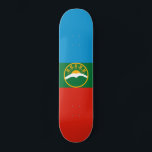 Karachay Cherkessia Flagga Mini Skateboard Bräda 18,5 Cm<br><div class="desc">Patriotisk flagga av Karachay Cherkessia.</div>