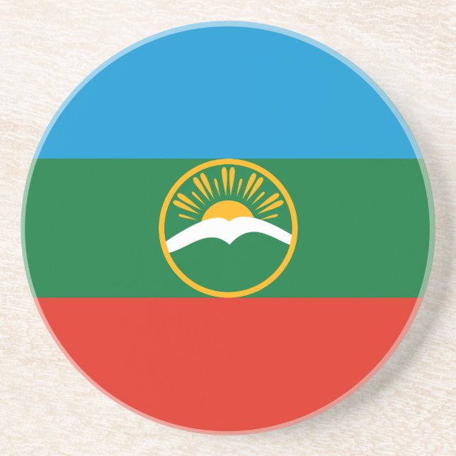 Karachay Cherkessia Flagga Underlägg (Framsidan)