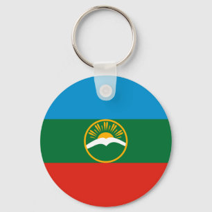 Karachay-Tsjerkessien flagga Nyckelring