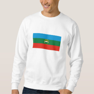Karachay-Tsjerkessiens flagga Lång Ärmad Tröja