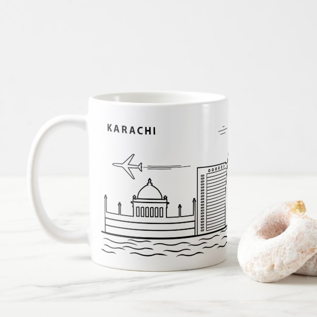 KARACHI FODRAR KONST KAFFEMUGG (Med munk)