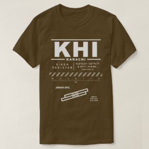 Karachi Jinnah Int'l Airport KHI Tee Shirt: Shirt