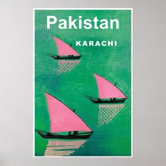 Karachi Pakistan affisch