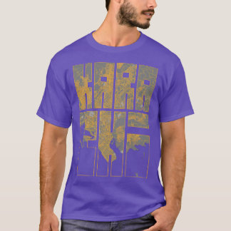 Karachi Pakistan City Karta Typography Bauhaus T Shirt