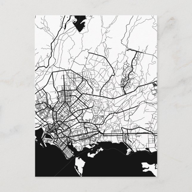 Karachi Pakistan Map Vykort (Framsida)