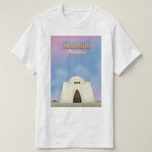 Karachi Pakistan resemottor T Shirt (Design framsida)