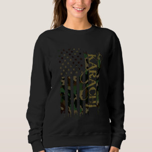 Karachi Pakistan United Stater Distress Camo w U T Shirt