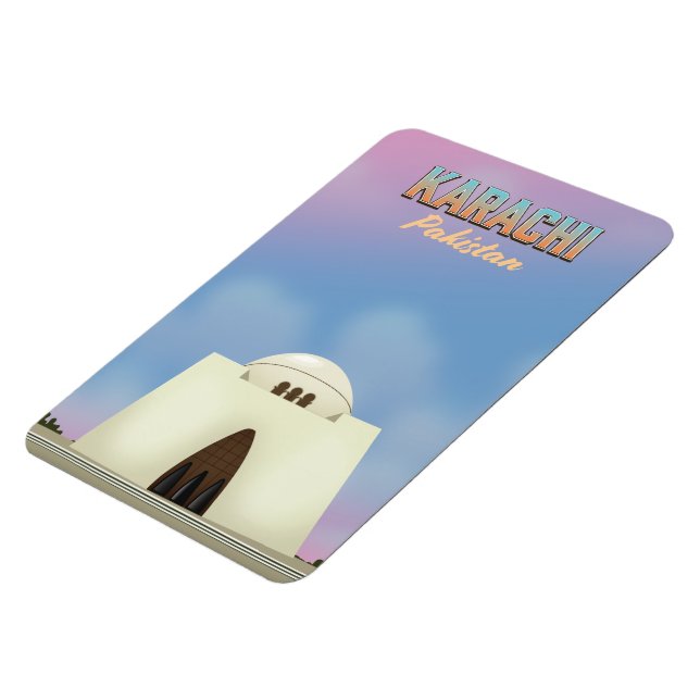 Karachi Pakistans reseaffisch Magnet (Vänstra Sidan)