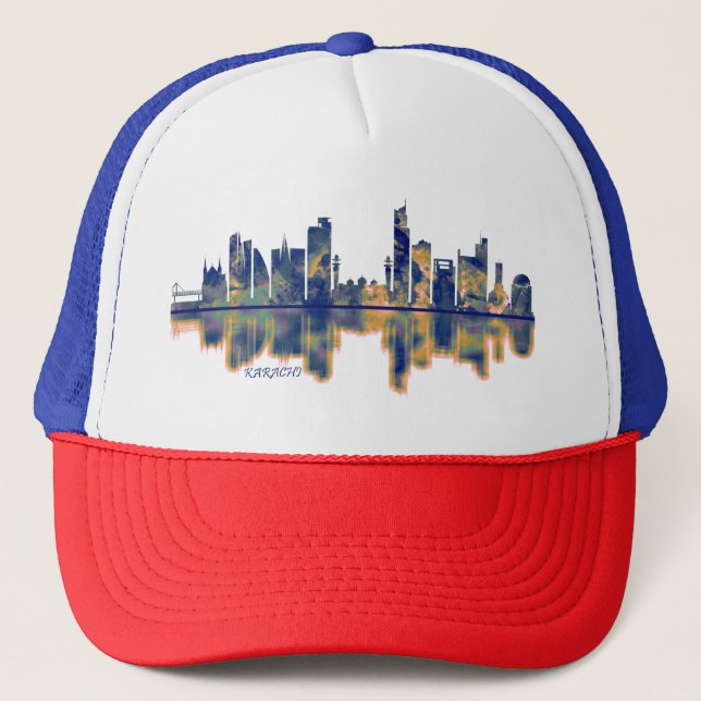 Karachi Skyline Keps (Framsida)