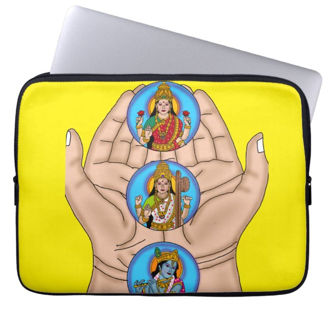 Karagre Vasate Lakshmi Shloka  Laptop Fodral (Framsidan)