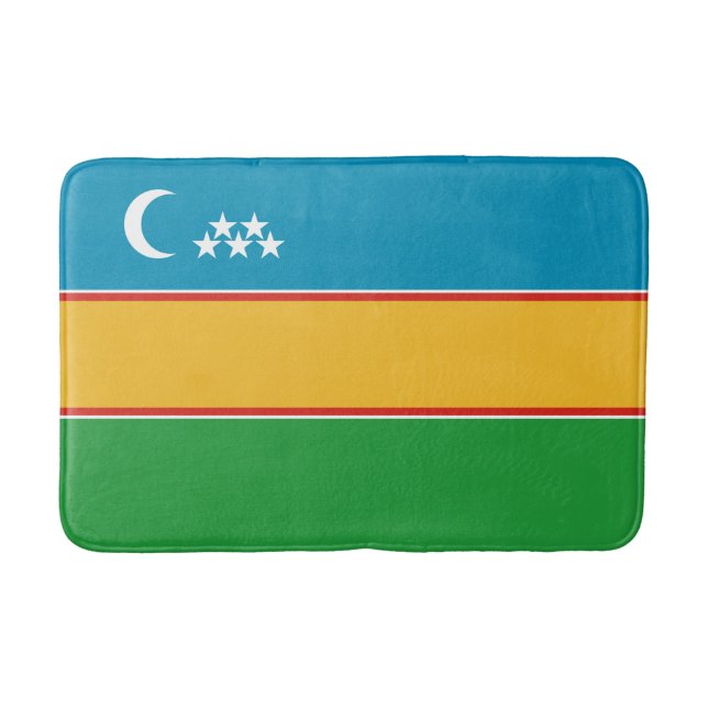 Karakalpakstan Flagga Badrumsmatta (Framsidan)