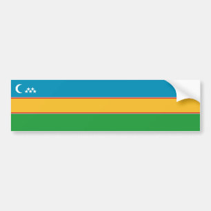 Karakalpakstan flagga bildekal