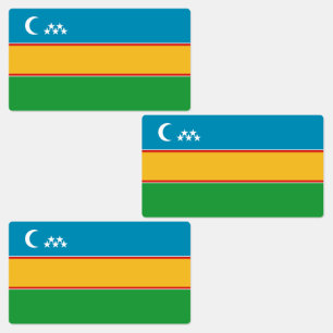 Karakalpakstan flagga klistermärke