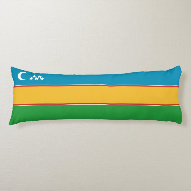 Karakalpakstan Flagga Kroppskudde (Framsidan)