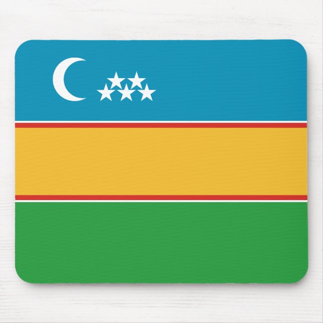 Karakalpakstan Flagga Musmatta (Framsidan)